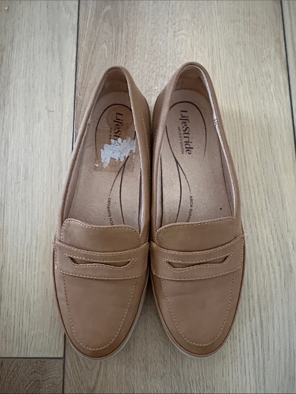 Life Stride Tan Slip-On Penny Loafer